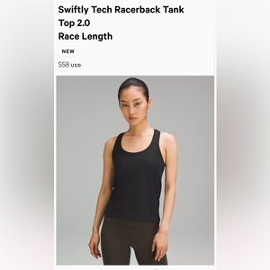 Lululemon Swiftly Tech Racerback Tank Top Cropped